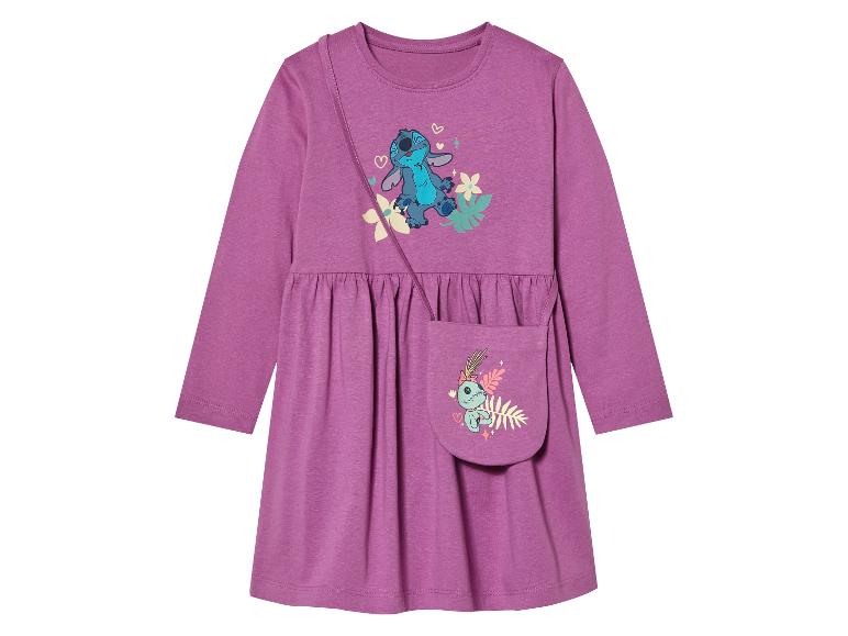 Disney Stitch Mädchenkleid mit Tasche.