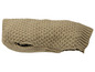 Beige gestrickter Pullover für Hunde.