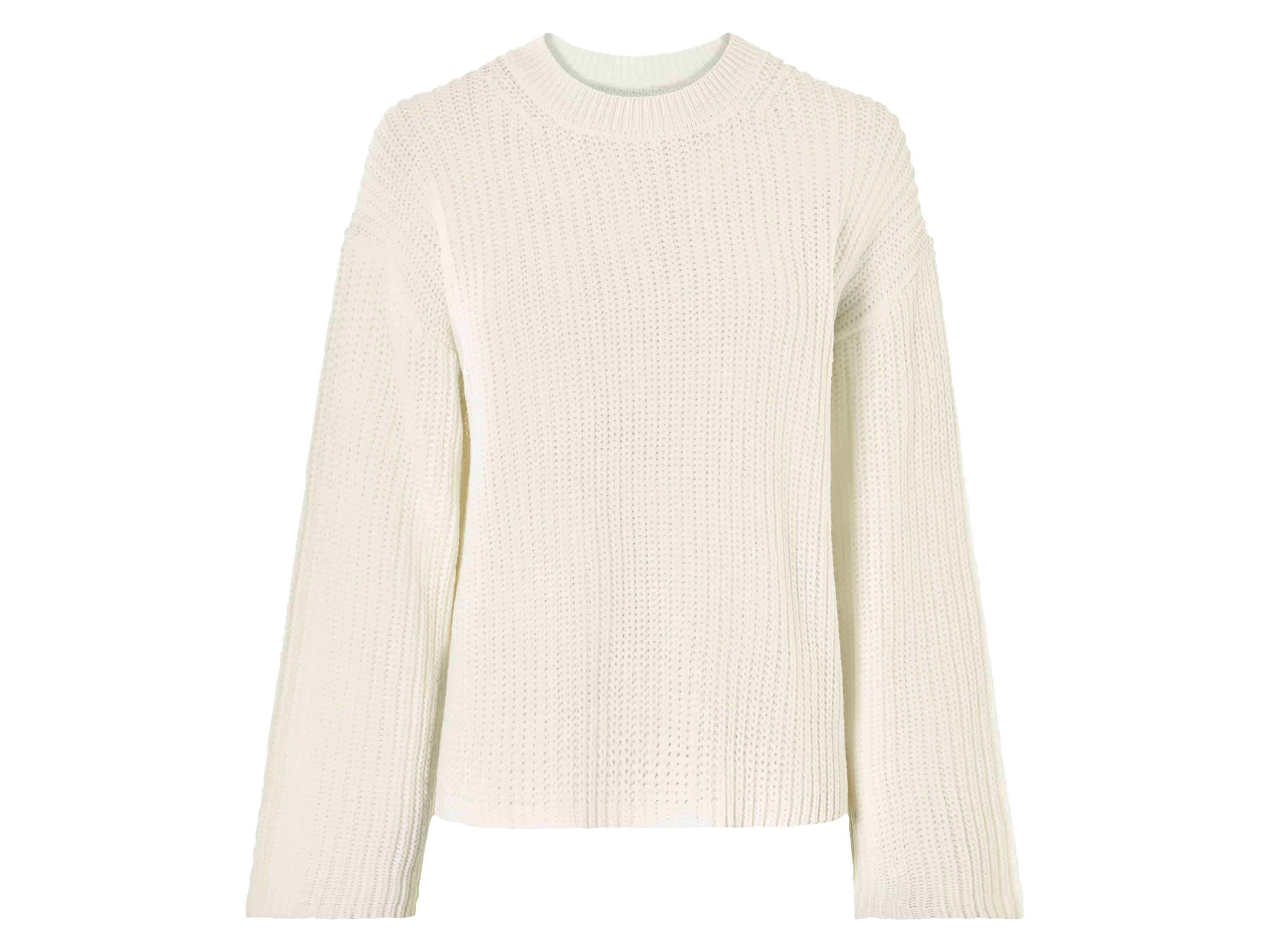 esmara® Damen Pullover (Weiß, L(44/46))““ | rot