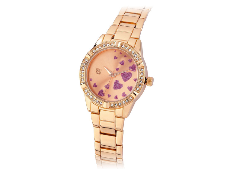 Gehe zu Vollbildansicht: AURIOL Damen Armbanduhr-Schmuckset, 2-teilig, mit Armband - Bild 12