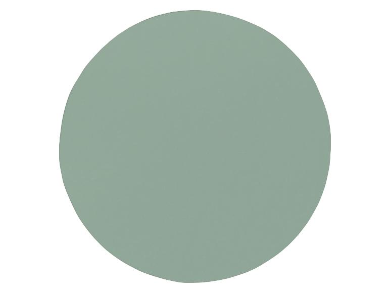 Hellgrüner runder Untersetzer.