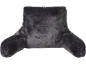Graues Lesekissen mit Armlehnen