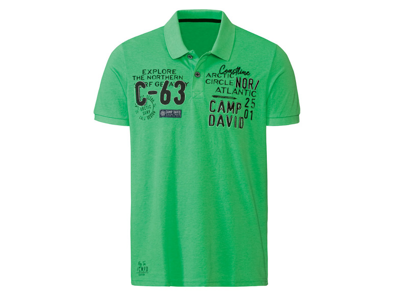 Gehe zu Vollbildansicht: Camp David Herren Poloshirt, aufwendiger Druck mit Stickerei - Bild 6