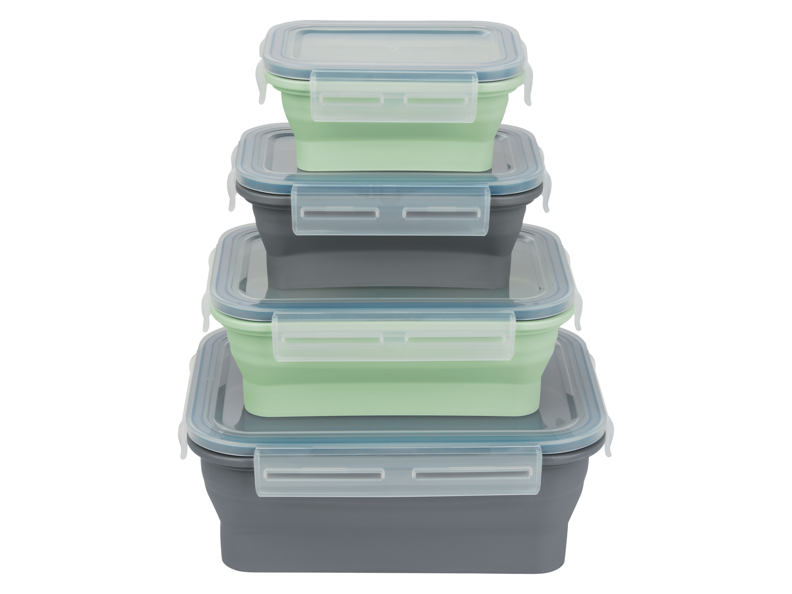 Thumbnail - SILVERCREST® Frischhaltedosen faltbar Silikon (Rechteck)