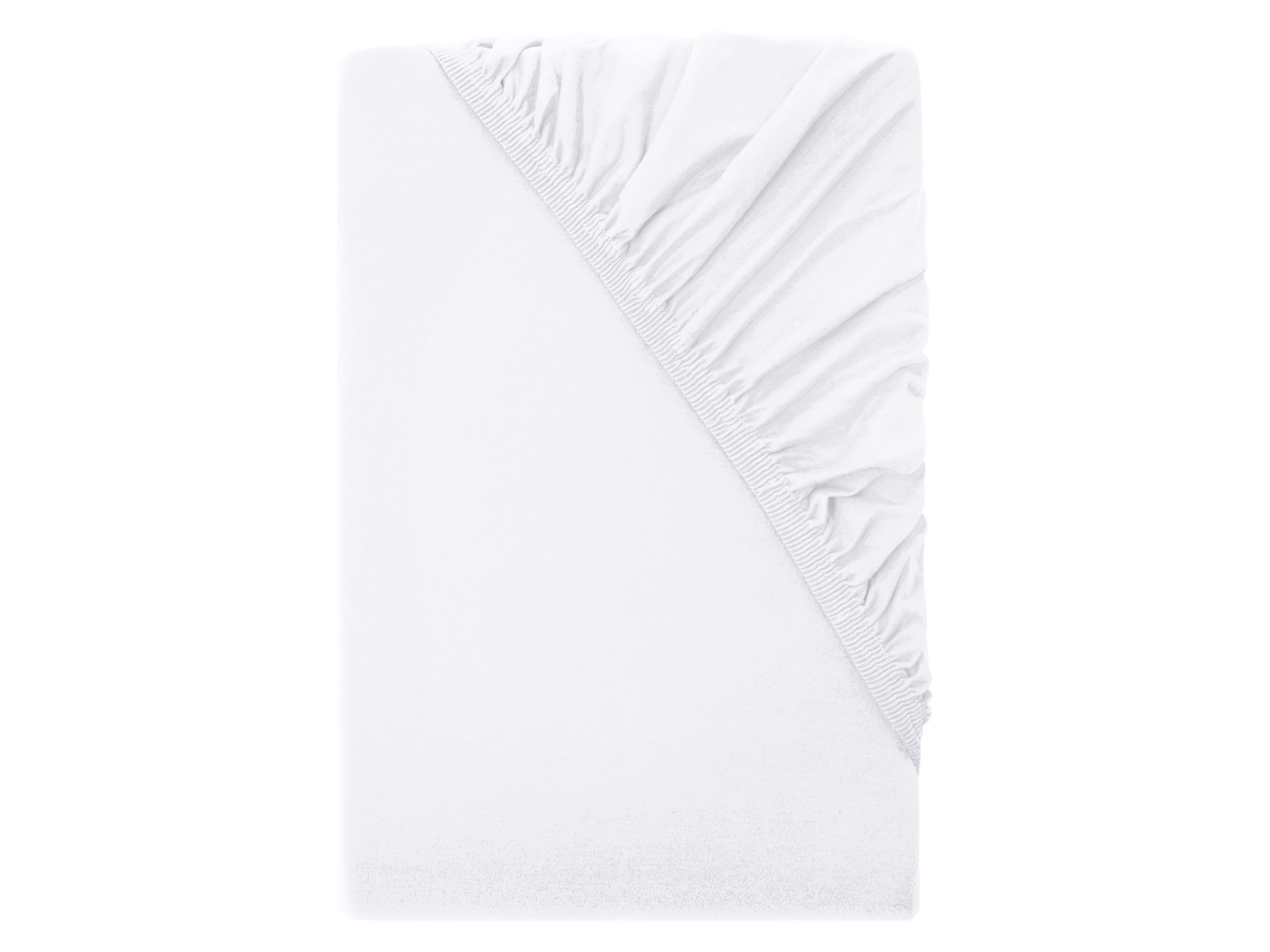 LIVARNO® Boxspring Jersey-Spannbettlaken, 90-100 x 200 cm (Weiß)
