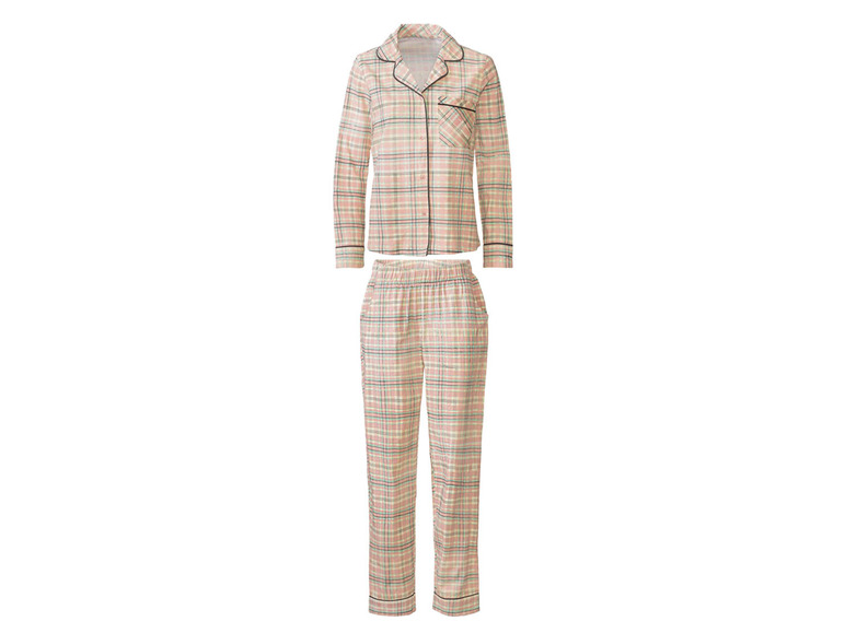 Gehe zu Vollbildansicht: esmara Damen Pyjama aus weicher, wärmender Flanell-Qualität - Bild 12