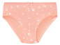 Rosa Unterhose mit Muschel- und Sternmuster.