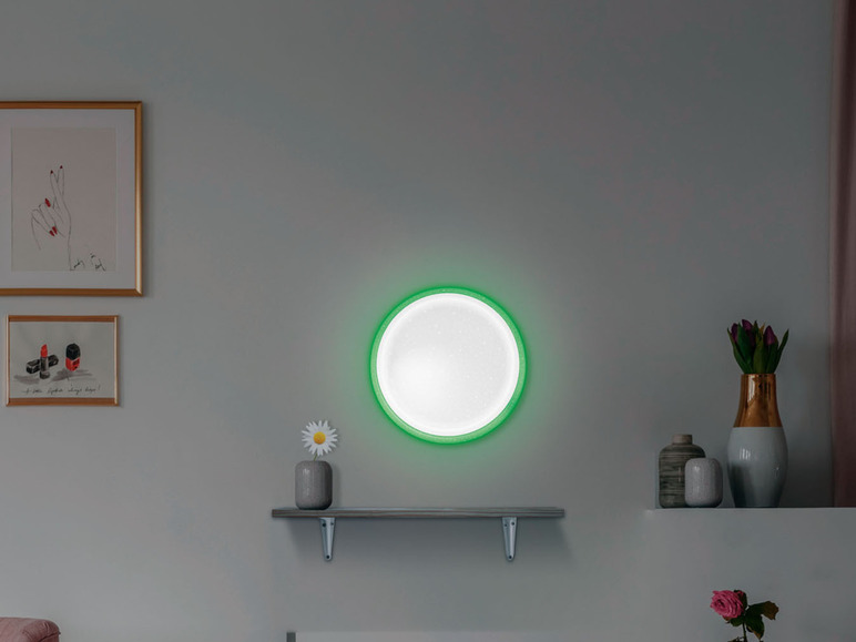 Gehe zu Vollbildansicht: Livarno Home LED Deckenleuchte Sternhimmel, mit Farb-Dekolicht - Bild 10