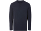 Dunkelblaues Herren-Henley-Shirt mit langen Ärmeln