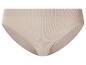Beiger gerippter High-Waist-Slip