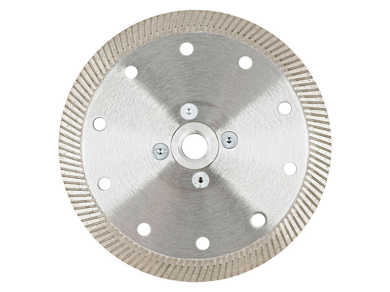 Eine Diamanttrennscheibe zum Schneiden von Fliesen.