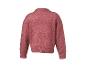 Roter Langarm-Strickpullover, Rückansicht