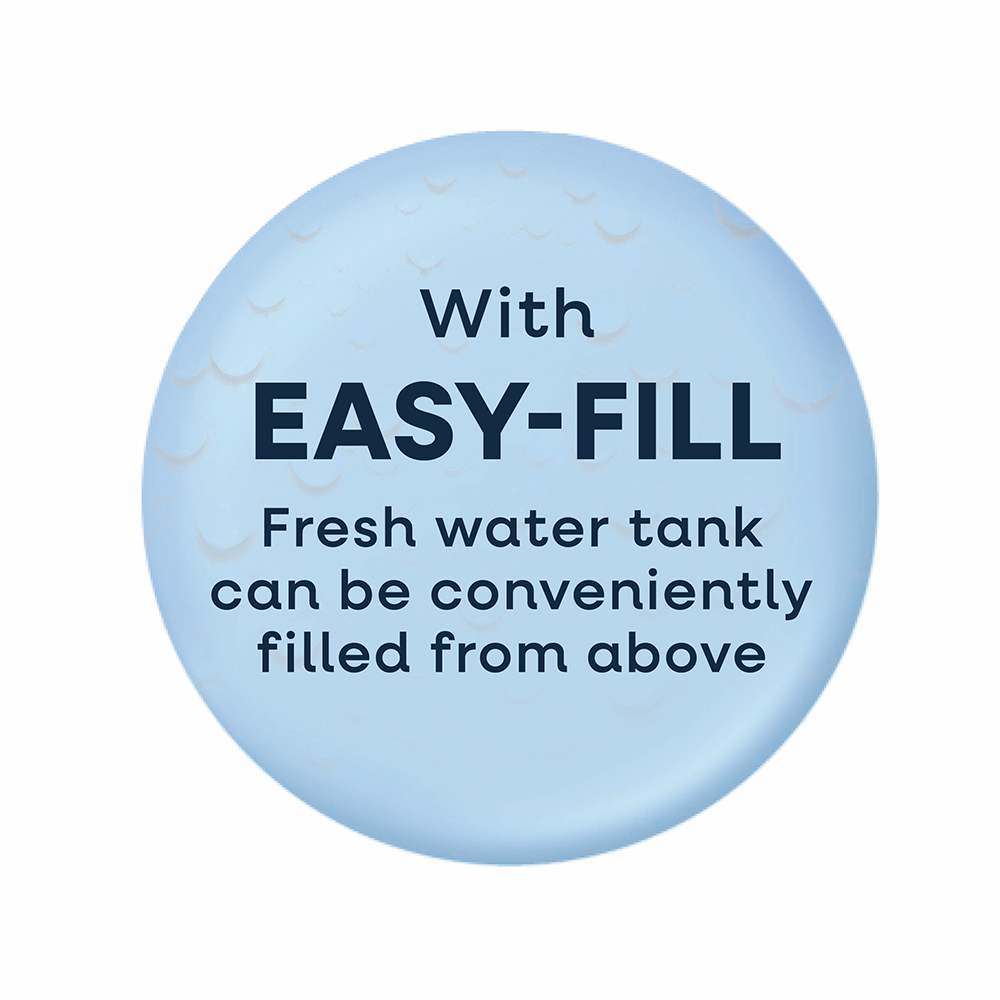Mit EASY-FILL kann der Frischwassertank bequem von oben befüllt werden.