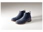 ESMARA MEN Herren Premium-Leder-Chelseaboots in Blau.