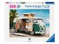 Ein 1000-teiliges Ravensburger Puzzle mit einem Volkswagen T1 Camper am Strand.
