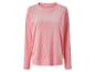 Rosa Damen-Langarm-Velours-Sweatshirt.