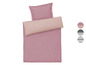 Rosa Bettbezug mit passendem Kissenbezug.