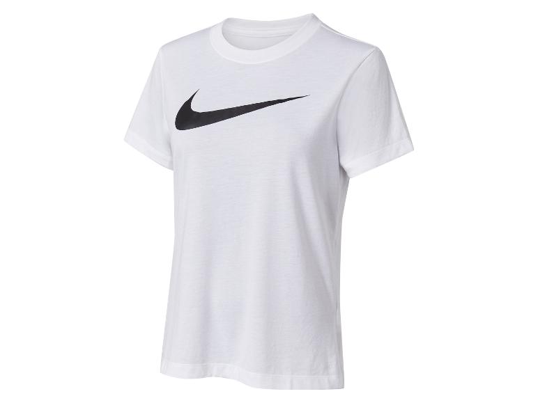 Weißes Nike T-Shirt mit Swoosh-Logo.
