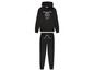 Schwarzer Hoodie und Jogginghose mit weißem Druck