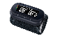 Digitales Handgelenk-Blutdruckmessgerät mit schwarzem Display und Manschette.
