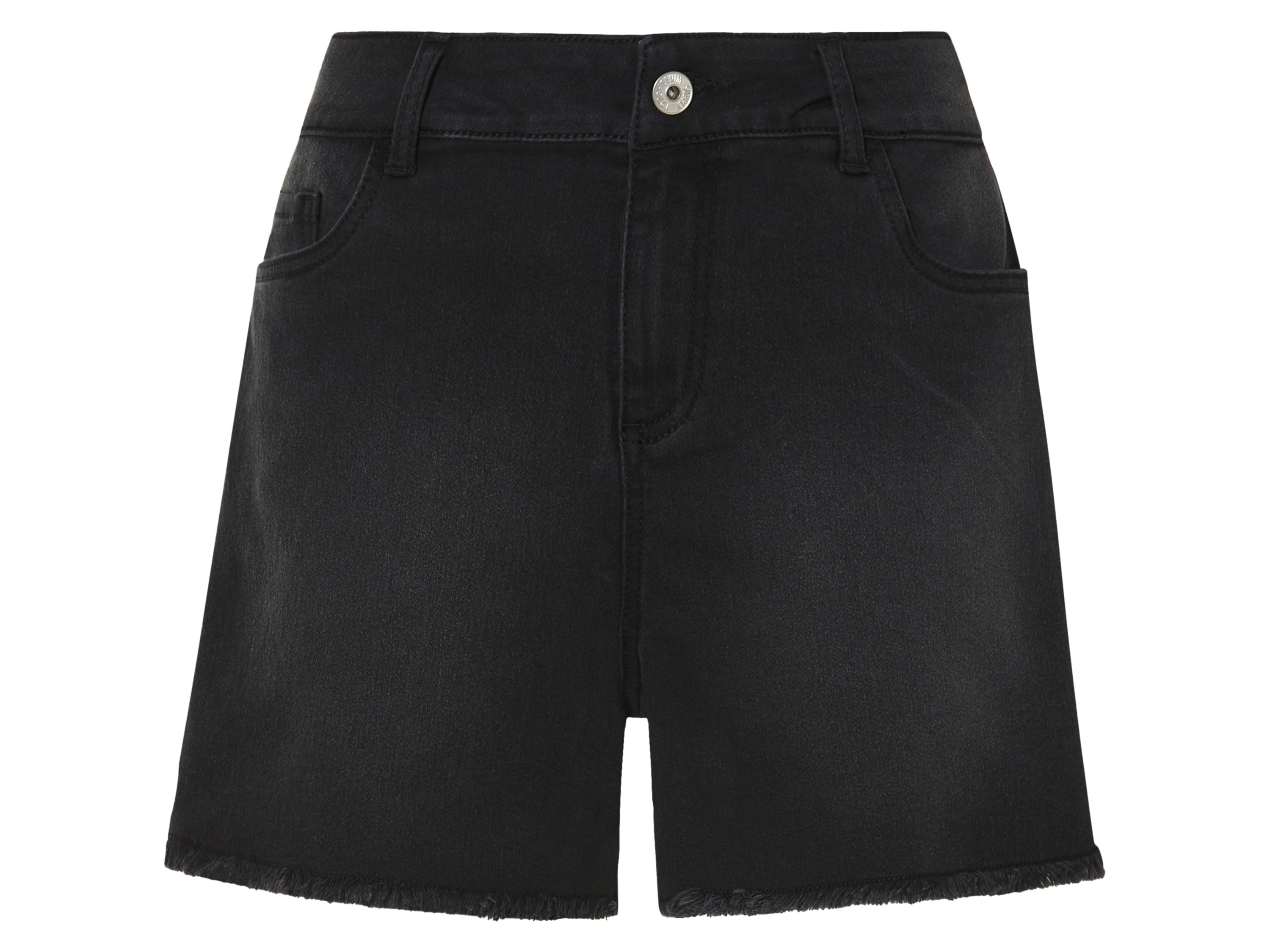 ESMARA® Damen Jeansshorts, leger geschnitten (Schwarz, 36)""