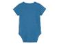 Blauer Baby-Body.
