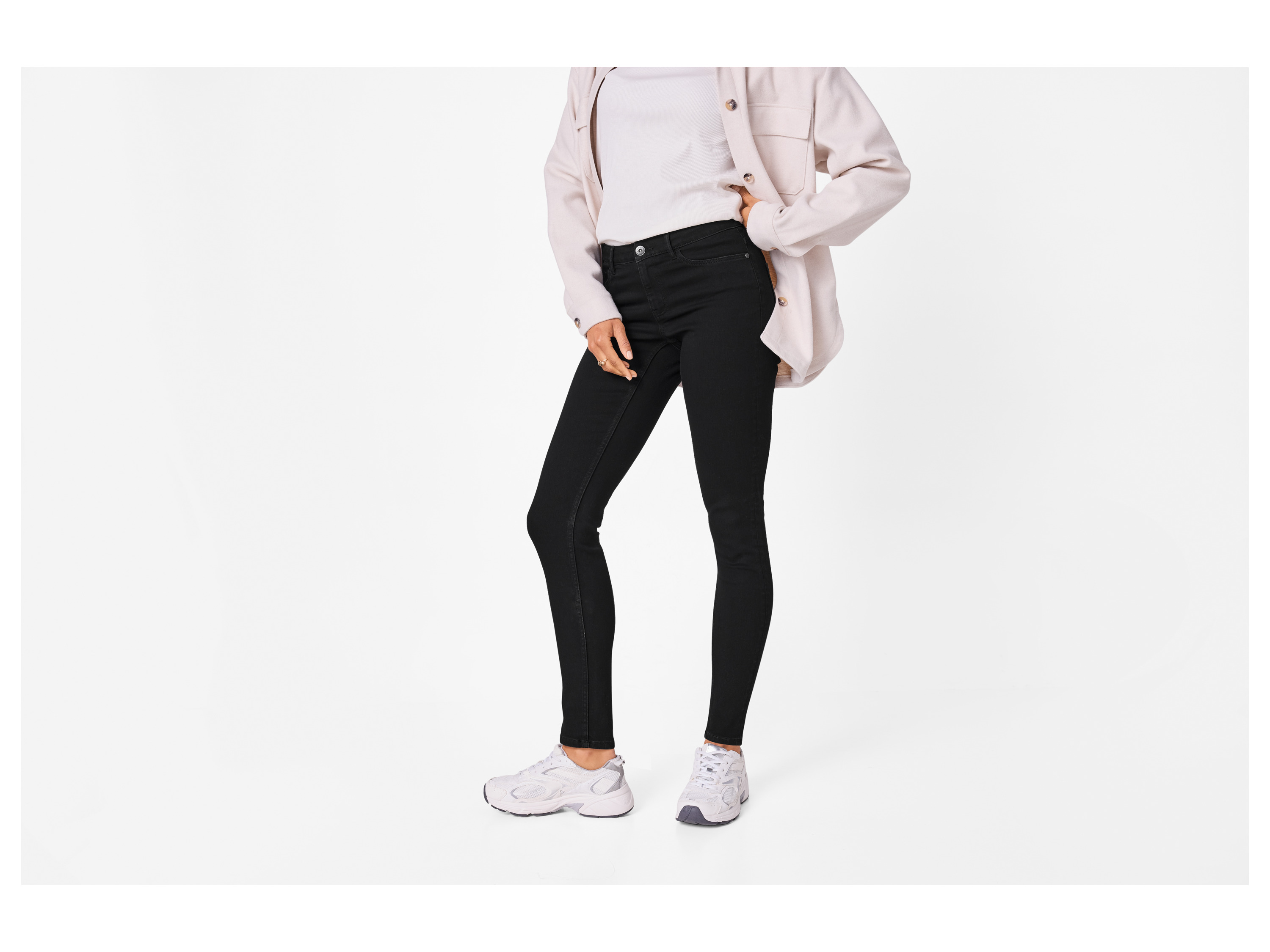 ESMARA® Damen Jeans Super Skinny Fit (Schwarz, 38) – Bild 2 von 4
