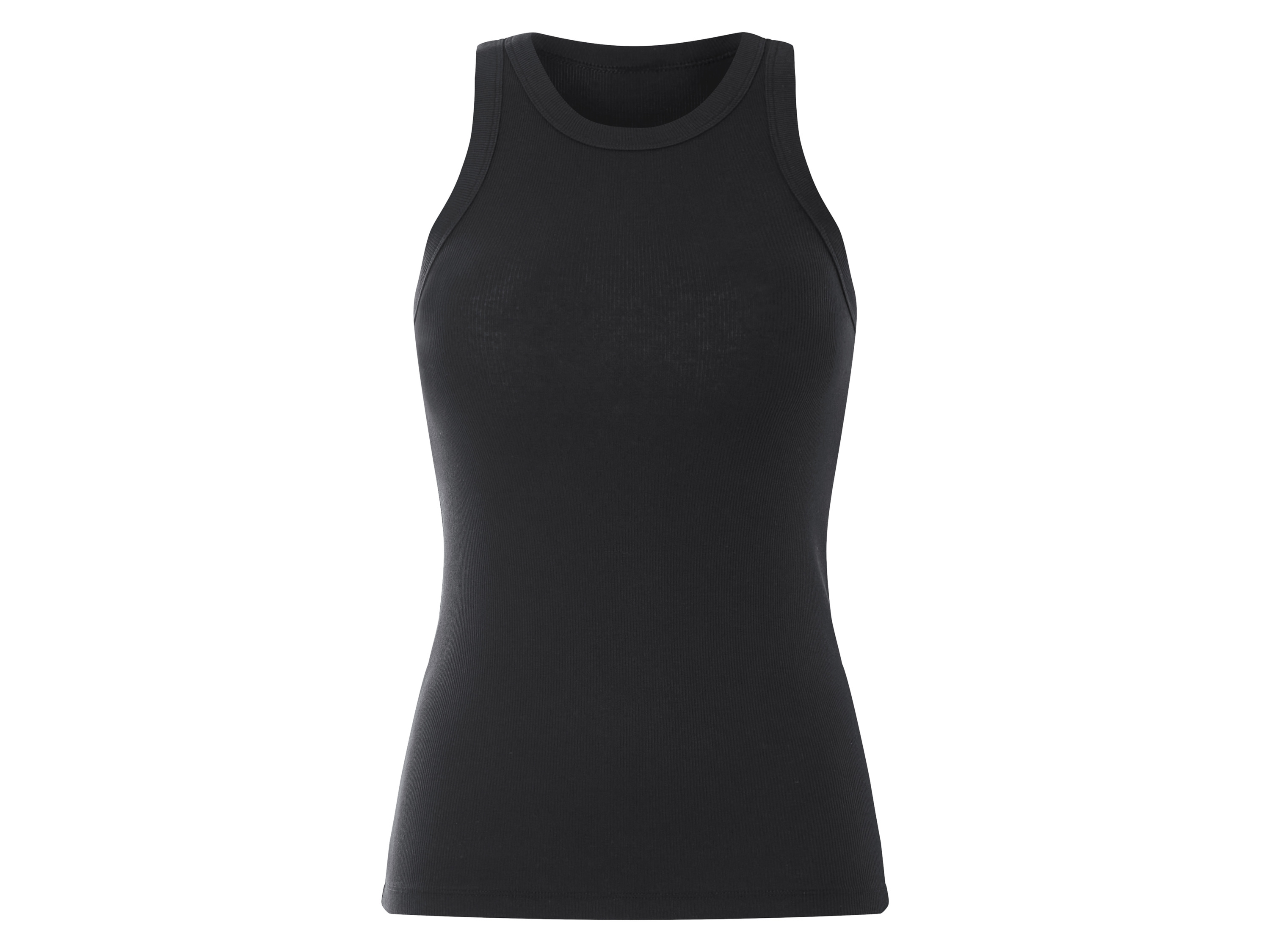 esmara® Damen Achselhemd (Schwarz, L (44/46))““ | in modischer Ripp-Qualität Trägerart: breit Ausschnitt: Rundhalsausschnitt Multipack: – Material: Baumwolle Bio, 5 % Elasthan Lycra® Pflegehinweis: waschen bei max. 40 °C nicht bleichen schonende Trocknung im Wäschetrockner bei max. 60 °C bügeln bis 150 °C Stufe 2. Dampfbügeleisen kann verwendet werden nicht trockenreinigen Größe: S 36/38 – L 44/46 Meine Lidl-Größe – so einfach gehts Deine Größe findest du in der Lidl-Größentabelle . Oeko-Tex® Standard 100 Geprüft auf Schadstoffe Zertifizierungsnummer: 24.Hbd.40614 Hohenstein Htti Standard 100 by Oeko-Tex® ist die weltweit bekannteste, unabhängige Zertifizierung schadstoffgeprüfter Textil- und Lederprodukte aller Art – vom Garn und den Stoffen bis hin zum gebrauchsfertigen Artikel. Das Label bestätigt