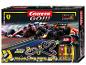 Carrera GO!!! Speed Zone Rennbahn-Set Verpackung mit Ferrari und Red Bull F1-Autos.
