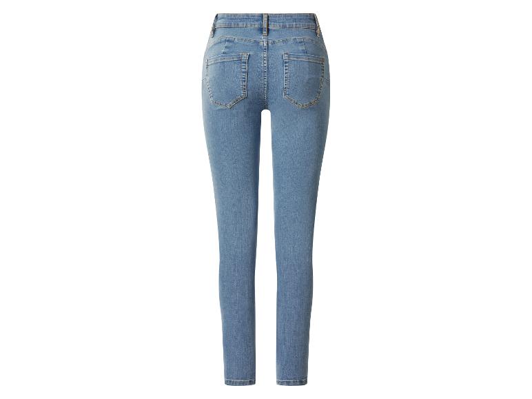 Hellblaue Damen Skinny Jeans, Rückansicht