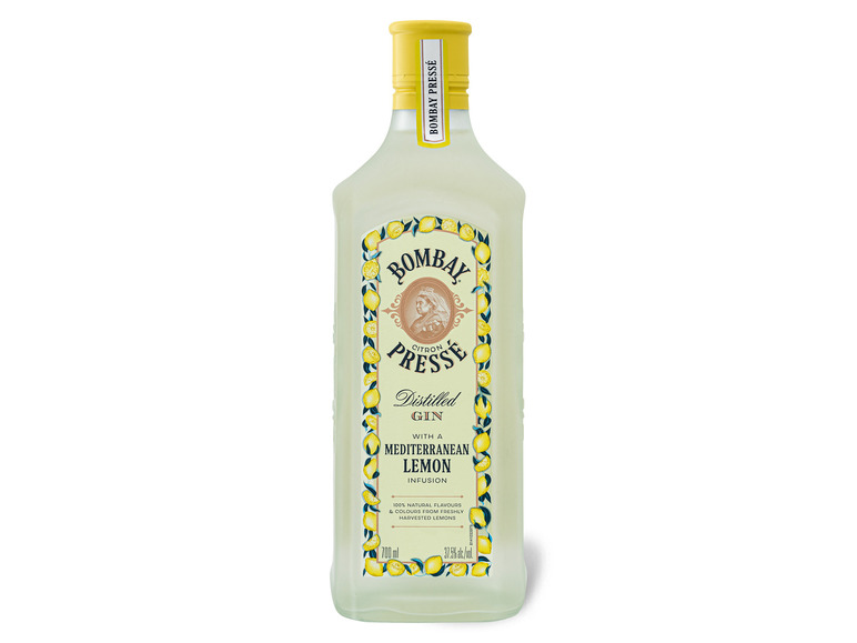 Gehe zu Vollbildansicht: BOMBAY Sapphire Citron Pressé Mediterranean Lemon Infusion Gin 37,5 % Vol - Bild 1