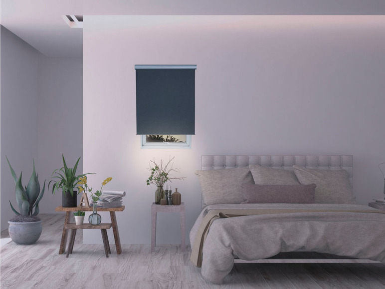 Gehe zu Vollbildansicht: LIVARNO home Automatik-Verdunkelungsrollo, »Zigbee Smart Home«, 120 x 195 cm - Bild 2