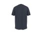 Dunkelblaues Kurzarm-T-Shirt, Rückansicht