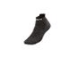 Schwarze Crivit Sportsocken mit Streifenmuster.