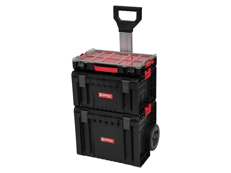 Qbrick System Werkzeugwagen-Set + »PRO 100 PRO Cart« Toolbox Organizer PRO 