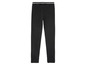Schwarze Leggings mit silbernem Band