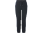 Schwarze Damen-Jogginghose mit Kordelzug am Bund und Rippbündchen.