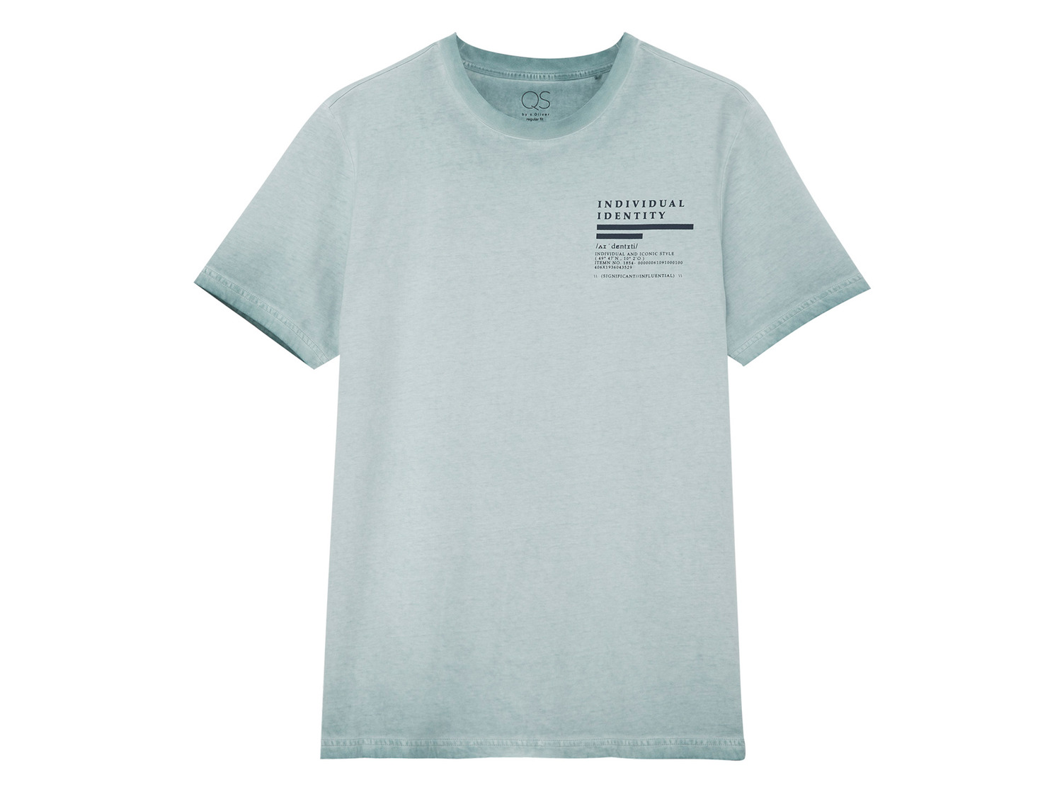 QS by s.Oliver Herren T-Shirt aus reiner Baumwolle