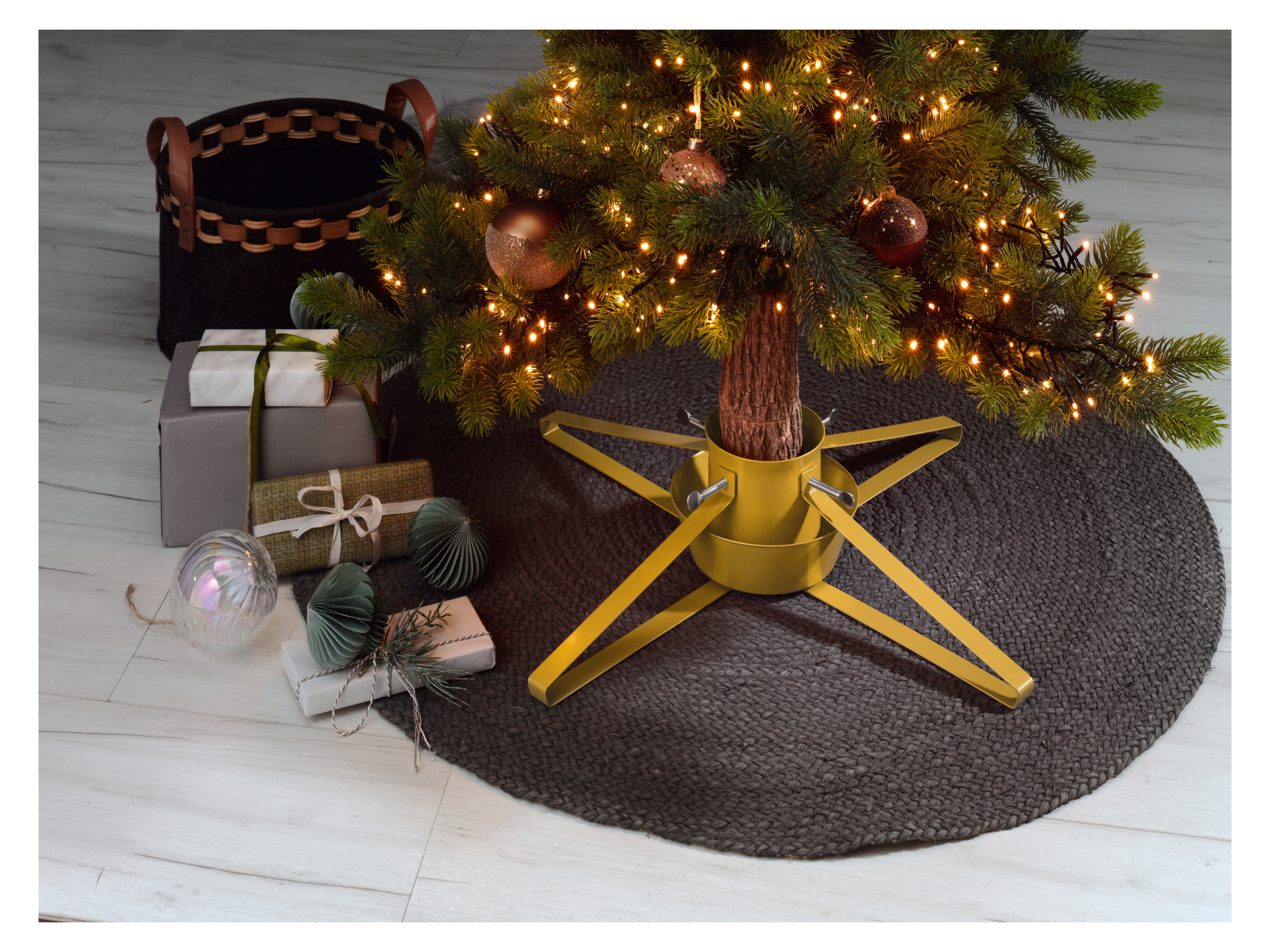 LIVARNO HOME Christbaumständer Metall (Gold) – Bild 2 von 2
