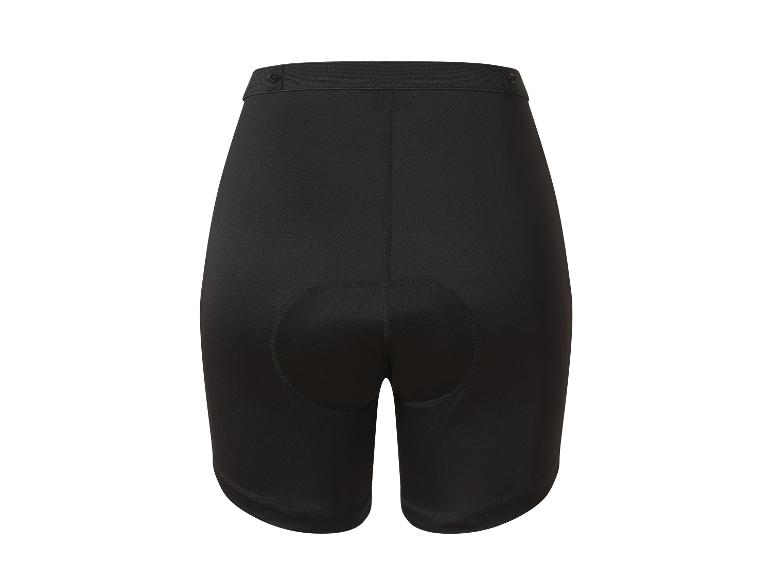 Schwarze Damen-Radhose mit Sitzpolster.
