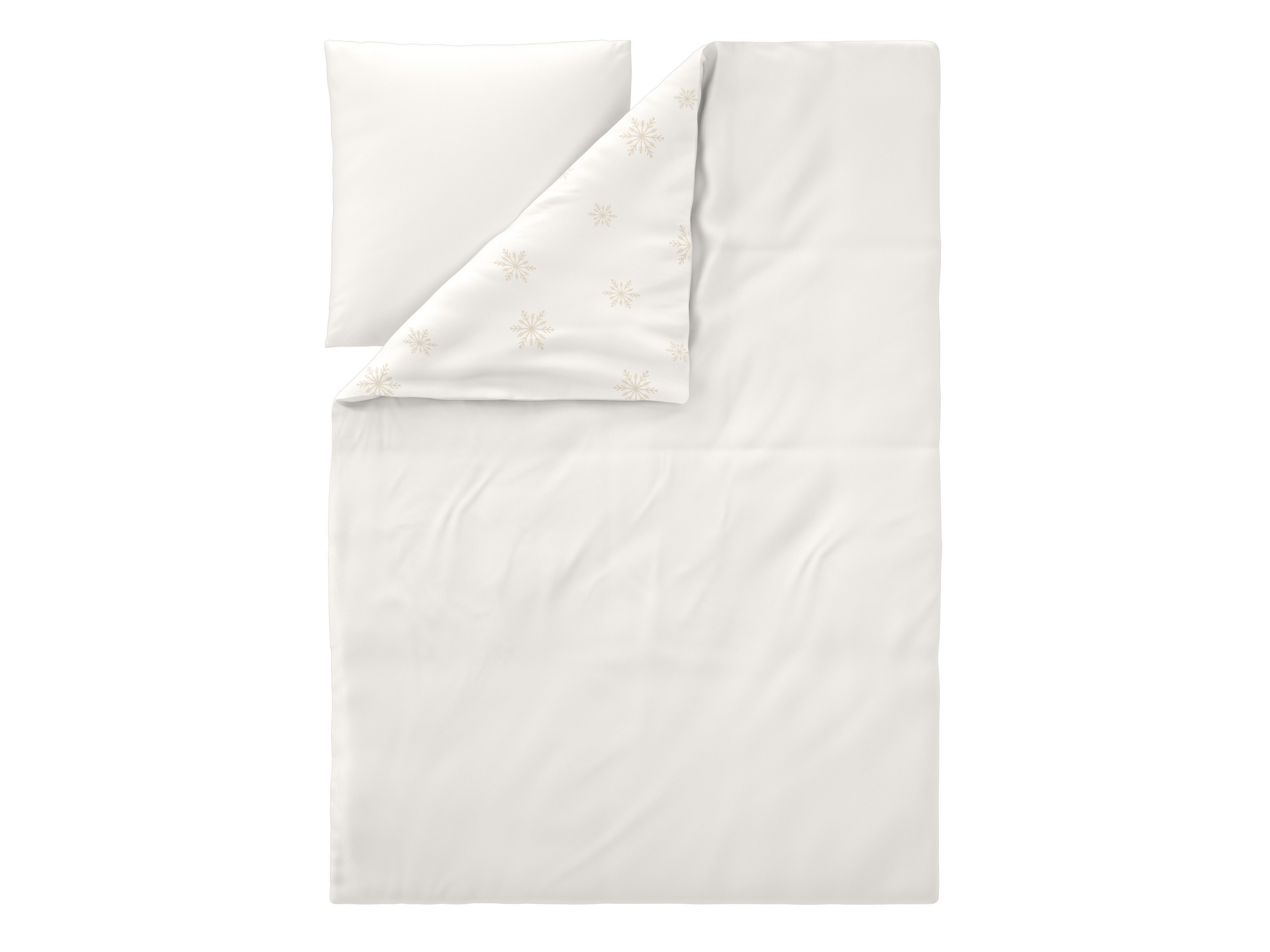 Thumbnail - LIVARNO® Satin-Wendebettwäsche, 155 x 220 cm (Weiß)