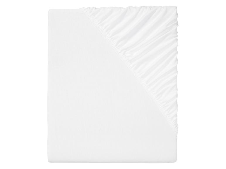 Weißes Spannbettlaken