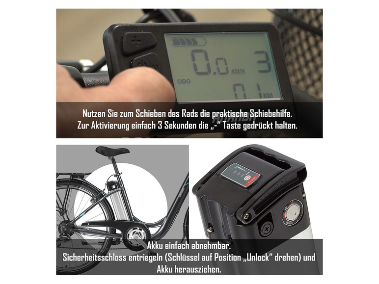 Gehe zu Vollbildansicht: TELEFUNKEN E-Bike Cityrad »RC822 Multitalent«, 28 Zoll - Bild 16