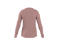 Rosa Langarmshirt, Rückansicht