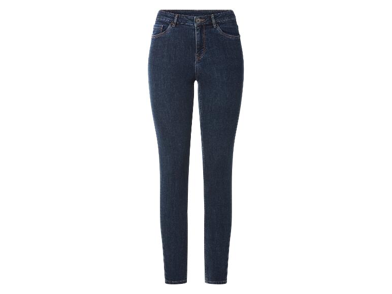 Dunkelblaue High-Waist Skinny Jeans