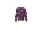 Lila Kinderpullover mit Regenbogenmuster