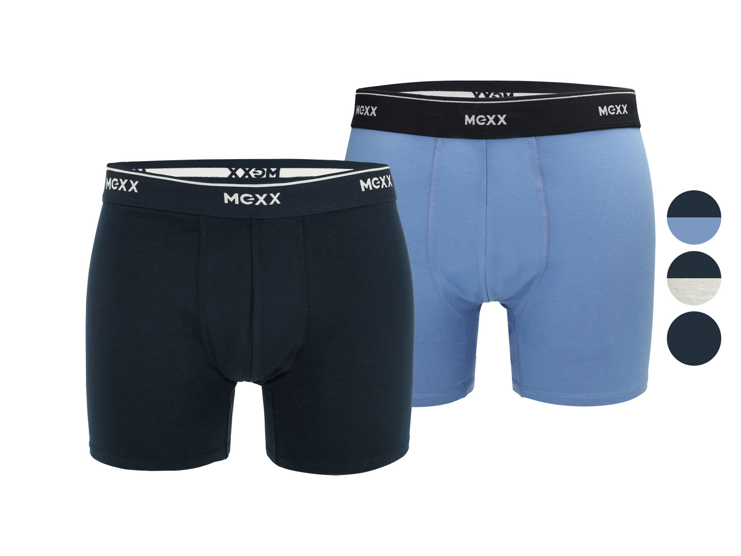 MEXX Herren Boxershorts, 2 Stück, mit elastischem Bündchen