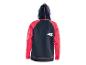 Kinder-Hoodie in Schwarz und Rot, Rückansicht