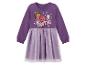 Lila langärmeliges Mädchenkleid mit Gabby's Dollhouse-Aufdruck