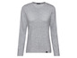 Graues Langarmshirt mit Rundhalsausschnitt